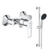 Pack mitigeur douche mécanique GROHE StartLoop + Ensemble de douche 2 jets avec barre Chromé