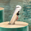 Ambiance 2 Mitigeur infrarouge sur plage avec robinet d'arrêt pour lavabo PRESTO Linea chromé