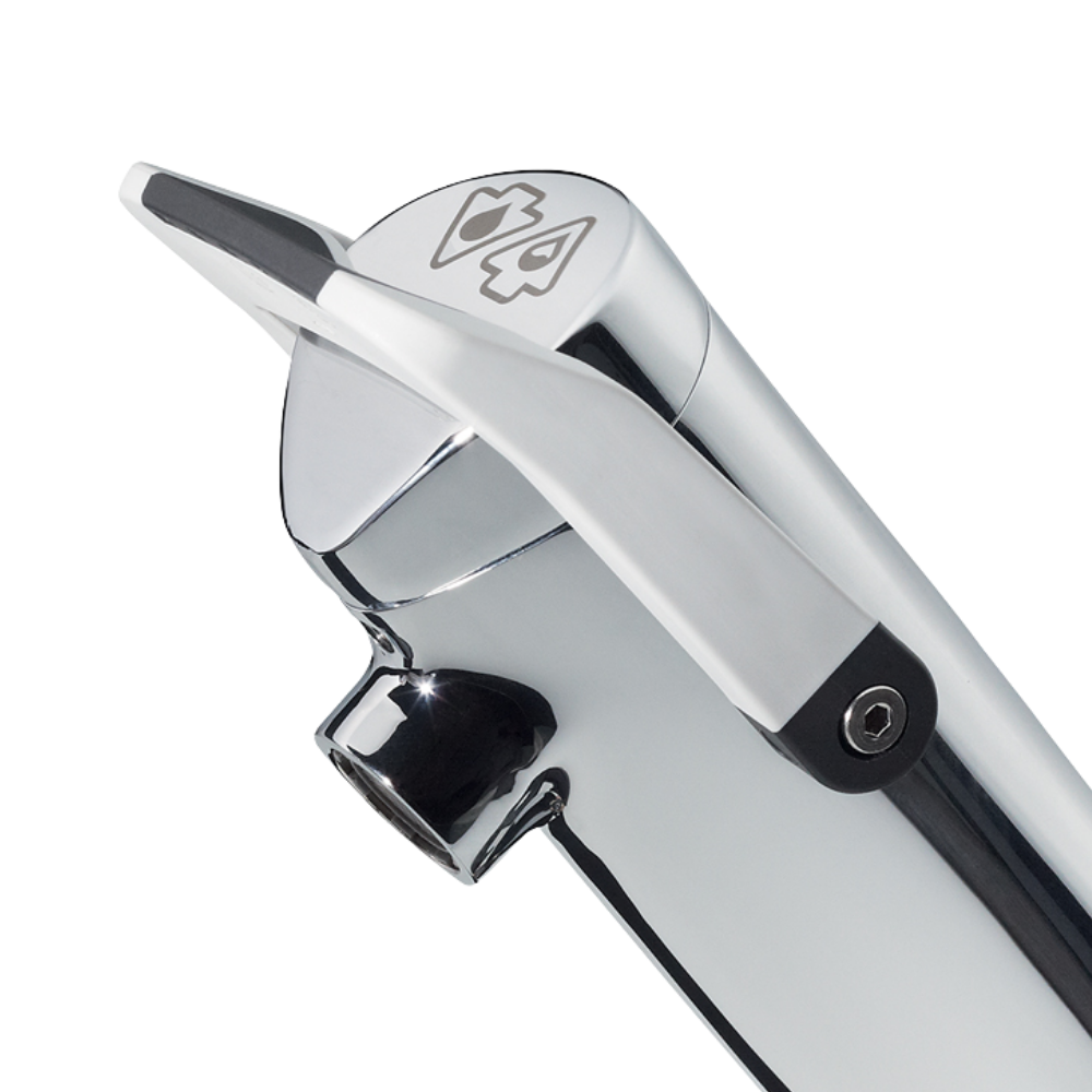 Zoom Robinet temporisé à manette souple sur plage pour lavabo PRESTO Neo duo chrome