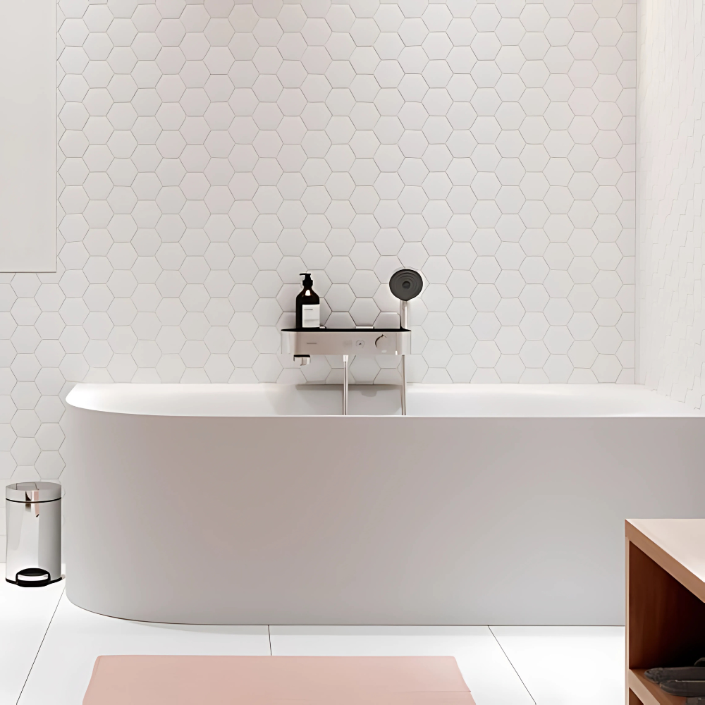 Pack mitigeur bain douche thermostatique HANSGROHE ShowerTablet Select + Flexible + Pommeau de douche Pulsify Select 3 jets Chro