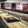 Ambiance Mitigeur de cuisine pro sur plage pour bar PRESTO Chef Chrome