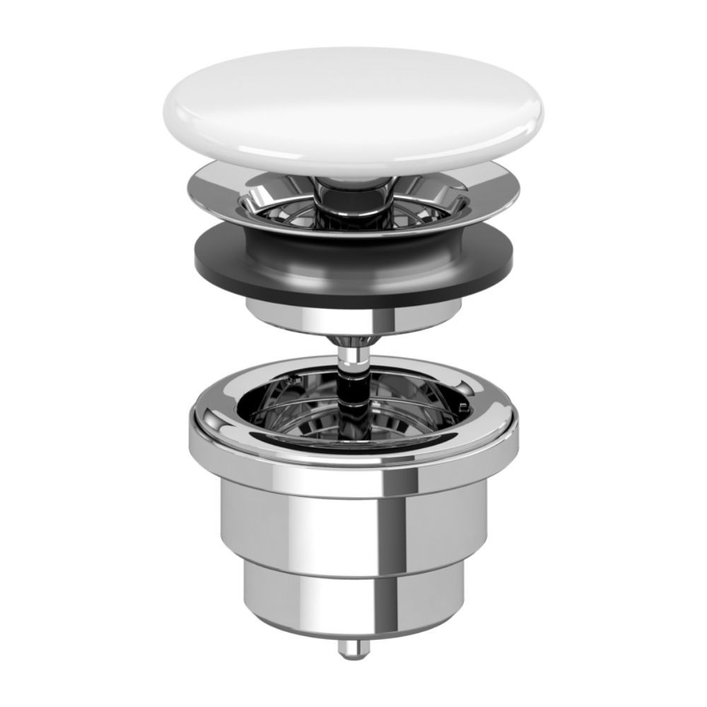 Bonde lavabo à écoulement libre VILLEROY & BOCH blanche