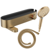 Pack mitigeur HANSGROHE ShowerTablet Select + Flexible Isiflex + Pommeau de douche Raindance Bronze brossé