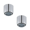 Lot de 2 aérateurs antitartre avec limiteur de débit 3 l/min F 22x1 PRESTO chromé