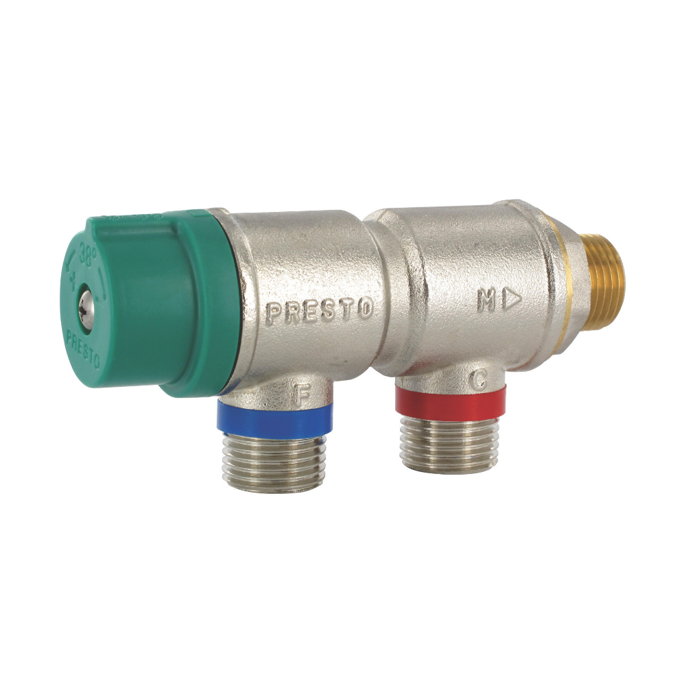 Régulateur thermostatique de sécurité à entrées parallèles 1/2'' Presto