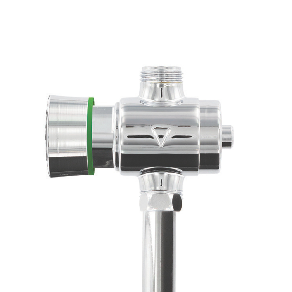 Zoom Kit complet robinet temporisé pour urinoir mural mécanique PRESTO P12 chrome