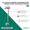 Points forts Kit complet robinet temporisé pour urinoir mural mécanique PRESTO P12 chrome