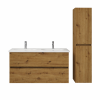 Pack meuble de salle de bain double vasque BURGBAD Joline + colonne