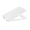 Abattant WC double laqué frein de chute déclipsable carré ROCA Inspira square blanc