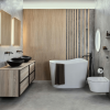 Abattant WC frein de chute compact déclipsable rond ROCA  Inspira round blanc sur cuvette suspendue sans bride