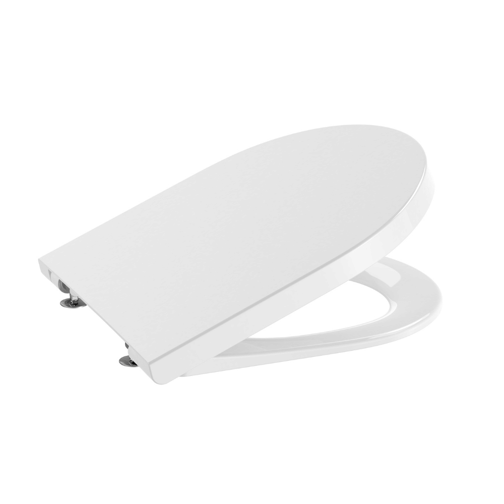 Abattant WC frein de chute compact déclipsable rond ROCA  Inspira round blanc