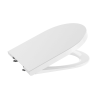 Abattant WC double laqué frein de chute déclipsable rond ROCA Inspira round blanc