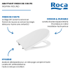 Les avantages de l'abattant WC double laqué frein de chute déclipsable rond ROCA Inspira round blanc