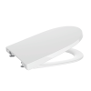Abattant WC frein de chute compact déclipsable rond ROCA Ona blanc brillant