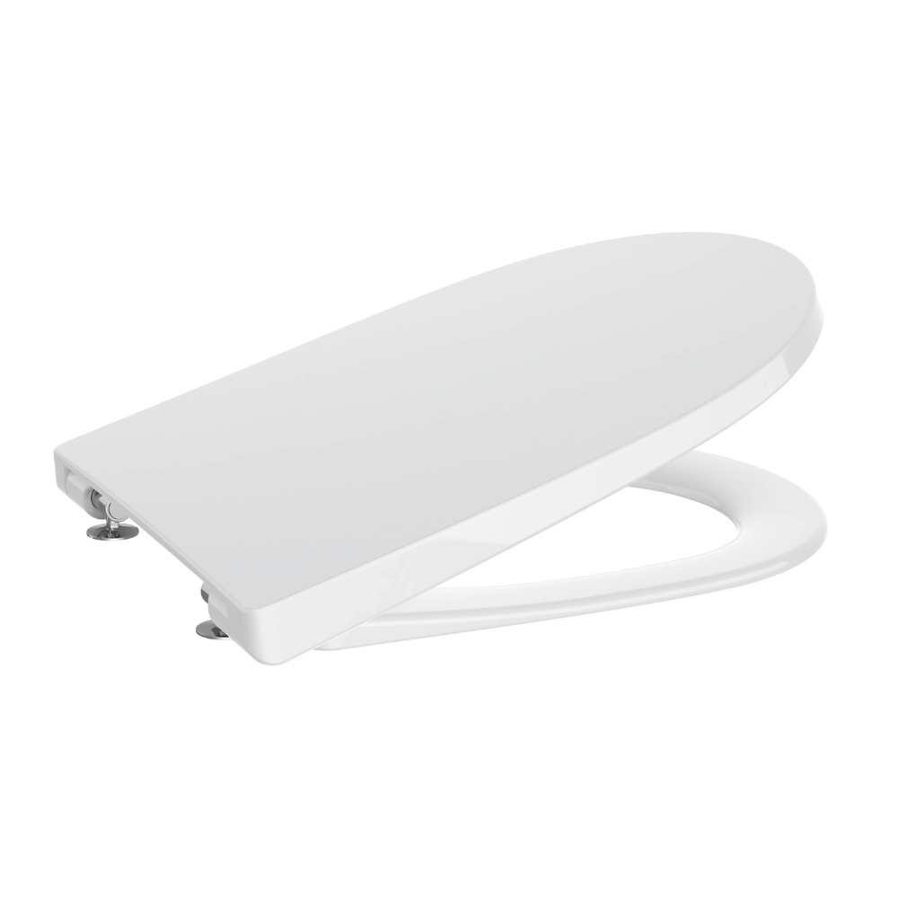 Abattant WC standard rond ROCA Ona blanc brillant