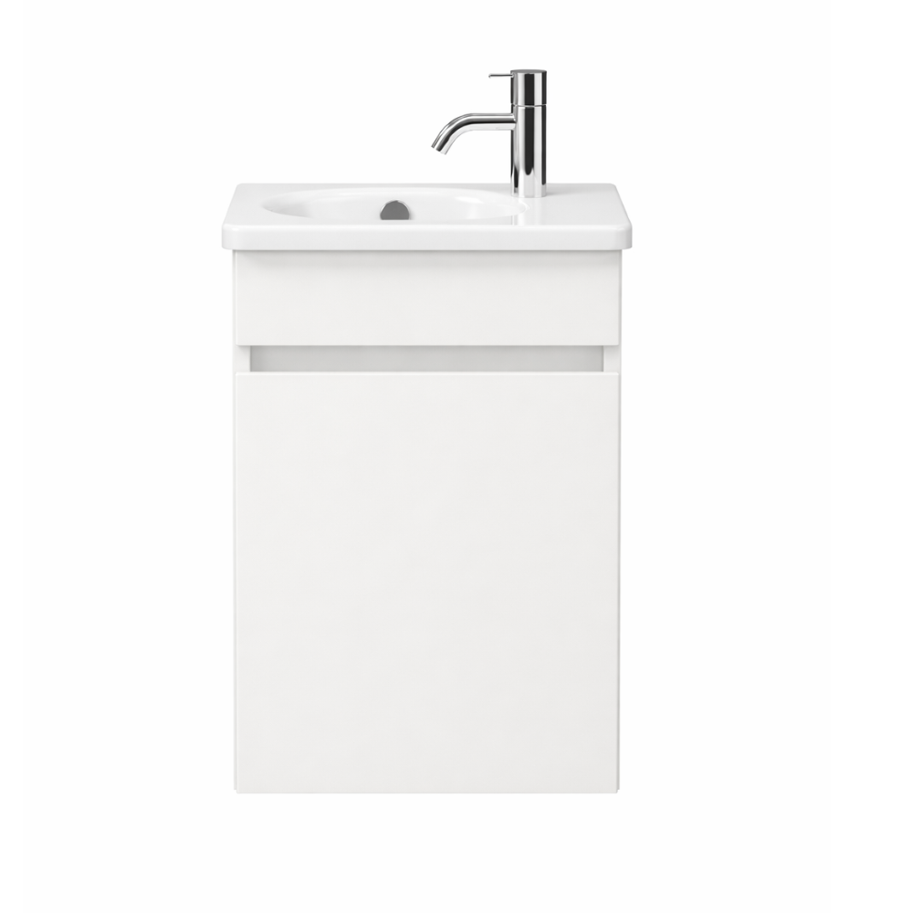 Meuble WC lave-mains BURGBAD Joline blanc