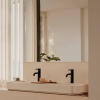Zoom sur le lavabo mural autoportant percé 2 trous ROCA Tura blanc brillant 100 cm