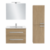 Pack meuble vasque JACOB DELAFON Ola Up + colonne + miroir + spot