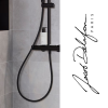 Flexible de douche 160 cm JACOB DELAFON lisse anti-torsion noir mat