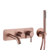 Mitigeur bain douche mécanique mural + douchette 1 jet + corps encastré PAINI Ortence bronze cuivré