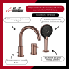 Les points forts du mitigeur bain douche mécanique 3 trous + douchette 3 jets PAINI Ortence in situ