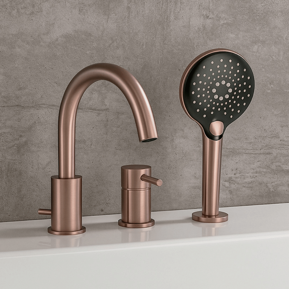 Mitigeur bain douche mécanique 3 trous + douchette 3 jets PAINI Ortence in situ
