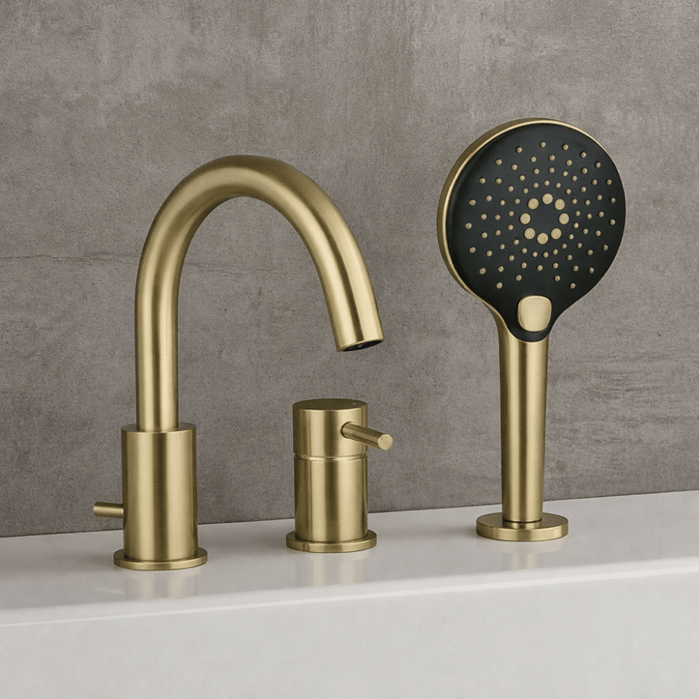 Mitigeur bain douche mécanique 3 trous + douchette 3 jets PAINI Ortence in situ