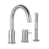 Mitigeur bain douche mécanique 3 trous + douchette 1 jet PAINI Cox chromé