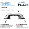 Barre à ventouse de maintien PMR PELLET Confort éco 30 cm point fort