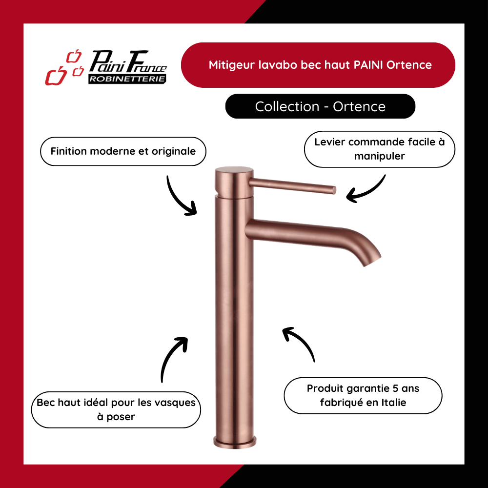 Pourquoi choisir le mitigeur lavabo et vasque PAINI Ortence 78205PBC