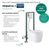 Avantages du Pack WC suspendu sans bride GROHE Start Round + Bâti-support autoportant PRESTO + Plaque