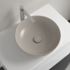 Ambiance 2 Vasque ronde à poser VILLEROY ET BOCH Artis + bonde à écoulement libre Amande