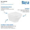 Avantages de la cuvette WC suspendu sans bride ROCA Optica Vortex