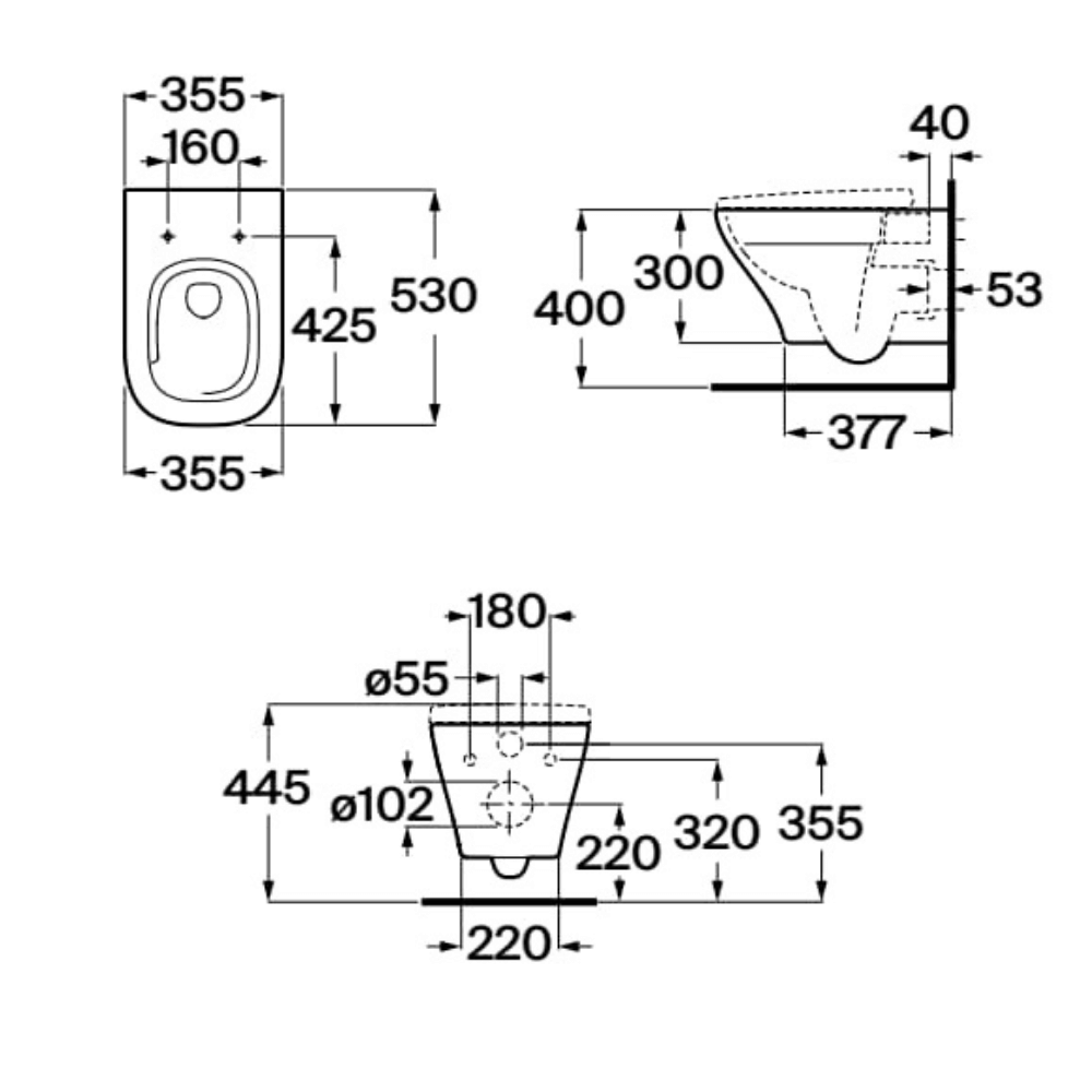 Schéma technique cuvette A34HD11000
