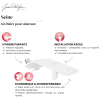 Kit bidet lavant pour abattant WC universel JACOB DELAFON Seine blanc brillant