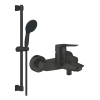 Mitigeur bain douche mécanique GROHE Start 2021 Noir mat + Ensemble de douche 2 jets avec barre Vitalio GROHE Start 110