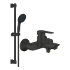 Mitigeur bain douche mécanique GROHE Start Edge 2020 Noir mat + Ensemble de douche 2 jets avec barre Vitalio GROHE Start 110