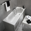 Ambiance Baignoire droite VILLEROY & BOCH O.Novo + Vidage de baignoire WIRQUIN chromé