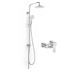 Pack mitigeur de douche mécanique DURAVIT Wave + colonne DURAVIT Shower system Reno