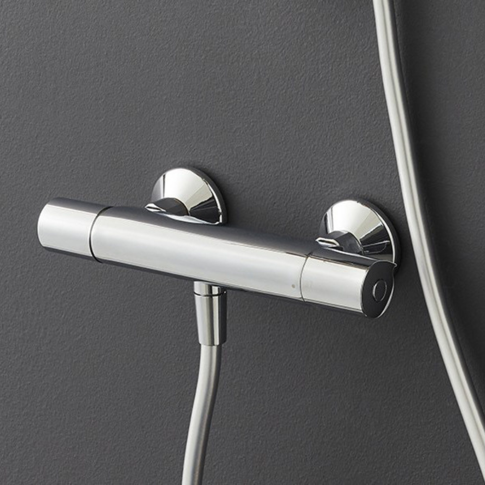 Mitigeur de douche thermostatique JACOB DELAFON Simone + ensemble de douche Awaken