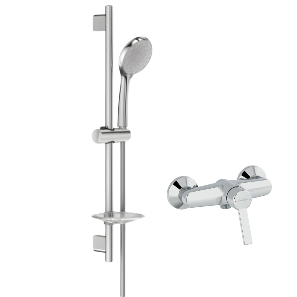 Mitigeur de douche mécanique JACOB DELAFON Eo  + ensemble de douche Awaken