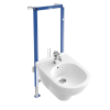 Pack bidet suspendu VILLEROY & BOCH O.Novo + Bâti-support sol et mur Vi-connect