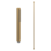 Pommeau de douche VILLEROY & BOCH Verve Showers Stick + Flexible de douche Universal Showers 160 cm doré