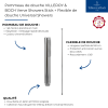 Avantages Pommeau de douche VILLEROY & BOCH Verve Showers Stick + Flexible de douche Universal Showers 160 cm chromé