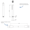 Schema Pommeau de douche VILLEROY & BOCH Verve Showers Stick + Flexible de douche Universal Showers 160 cm