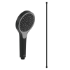 Pommeau de douche VILLEROY & BOCH Verve Showers 3 jets + Flexible de douche Universal Showers 160 cm noir
