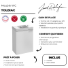 Meuble WC lave-mains JACOB DELAFON Tolbiac3