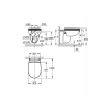 Pack WC suspendu sans bride GROHE Bau ceramic + Bâti support Solido + abattant + plaque ovale blanc alpin