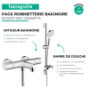 Avantages Pack mitigeur baignoire thermostatique HANSGROHE Ecostat 1001 CL chromé + Ensemble de douche Crometta 2 jets