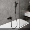 Ambiance Pack mitigeur baignoire mécanique HANSGROHE Vernis Blend + Ensemble pommeau Vernis Blend EcoSmart 2 jets